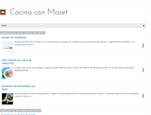 Tablet Screenshot of cocinaconmaset.com